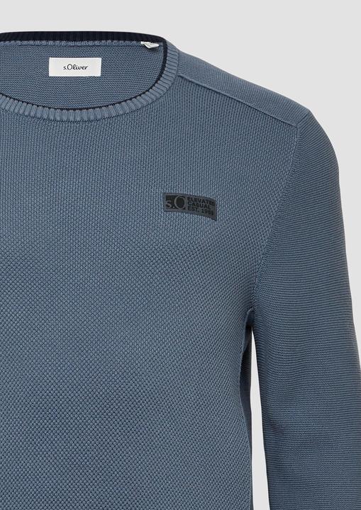 Image du produit s.Oliver Strickpullover Strickpullover aus Baumwolle mit Struktur (4XL)