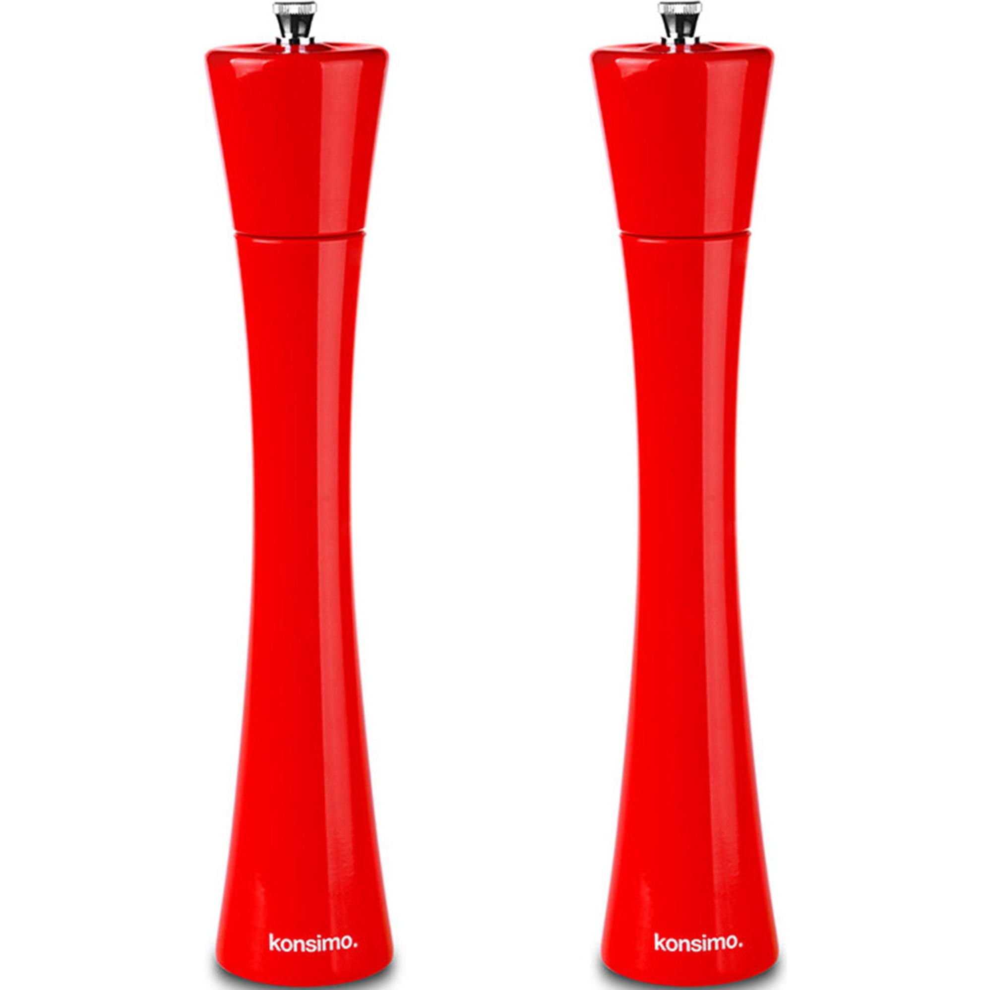 Konsimo Salpe, Pfeffermühle + Salzmühle, Rot