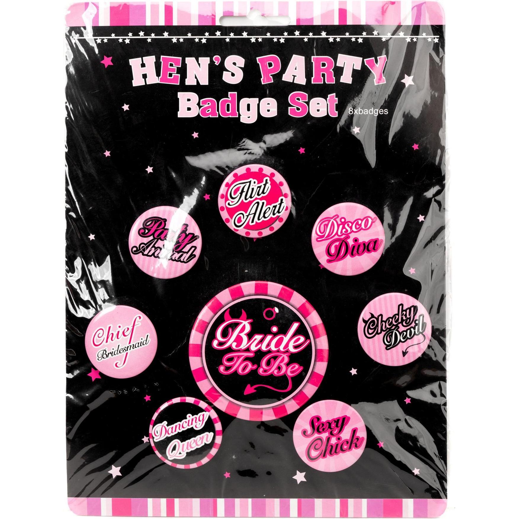 Metamorph Brautparty Button-Set