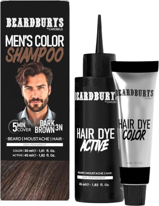 Produktbild Beardburys Color Shampoo 3N Dark Brown