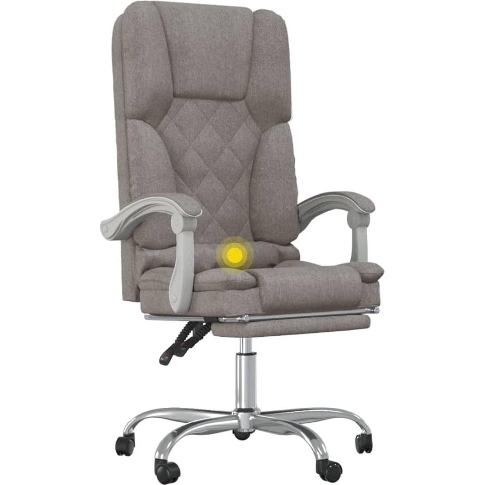 Vidaxl Braun Bürostuhl, Massage-Bürostuhl (46.50 - 56 Cm)