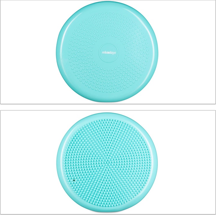 Image du produit Relaxdays Disque d'équilibre de 33 cm avec pompe à air