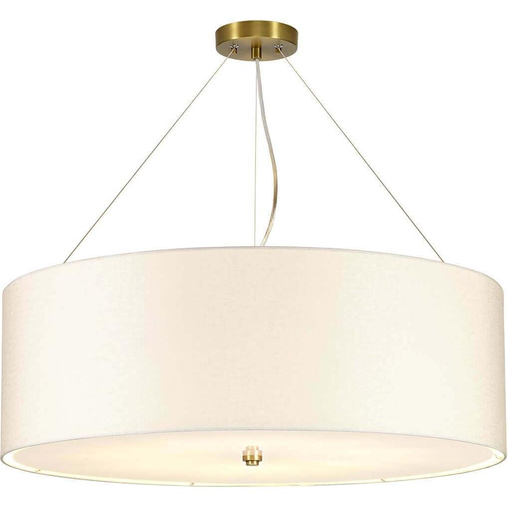 Thumbnail - Elstead Lighting, Pendelleuchte, Pearce Hängeleuchte E27 7-fach 26cm Gealtertes Messing Elfenbein (E27)