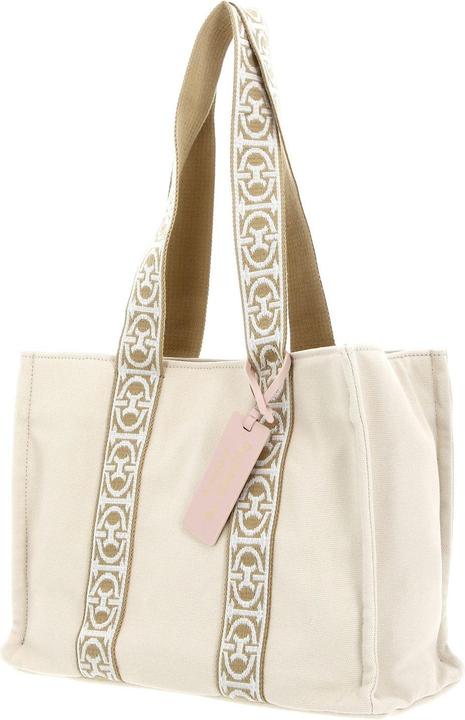 Actual product image Coccinelle Never Without Bag Ribbon Handbag Canvas Fabric