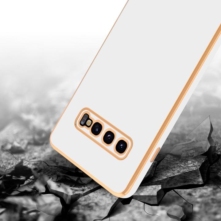 Produktbild Cadorabo Hülle für Samsung Galaxy S10 PLUS im TPU mit Kameraschutz LM130 Style (Samsung Galaxy S10+)