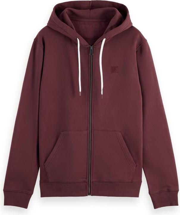Produktbild Scotch & Soda Logo-Abzeichen Reissverschluss Kapuzenpullover (S)
