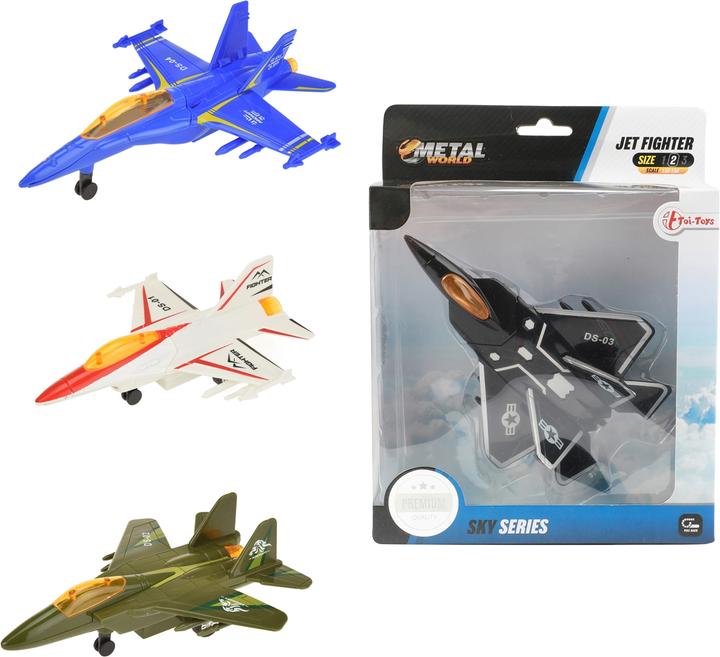 Produktbild Toi-Toys Zurückziehbares Kampfflugzeug aus Metall