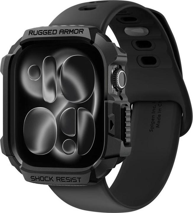 Actual product image Spigen Rugged Armor 2 Apple Watch 10/11 (46mm) Case Matte Black