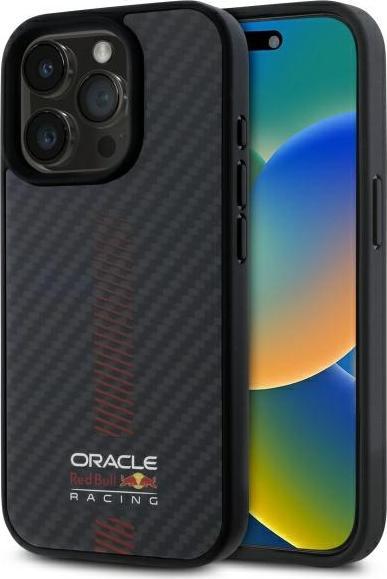 Red Bull RBHMP15L24CFGSMK iPhone 15 Pro 6.1" hardcase black Carbon Fiber Power Bar MagSafe (Apple iPhone 15 Pro)