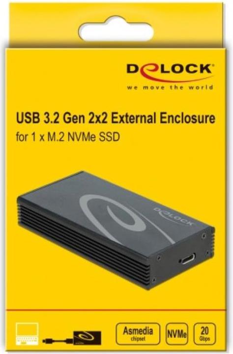 Immagine prodotto Delock Custodia esterna USB-C 3.2 Gen2x2 per SSD M.2 NVME (M.2 2280)