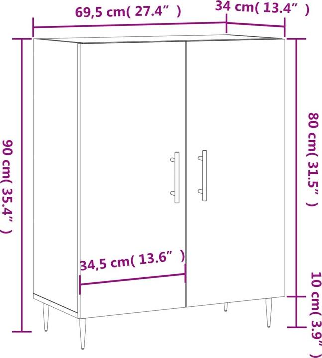 Image du produit vidaXL Tatum (69.50 x 34 x 90 cm)