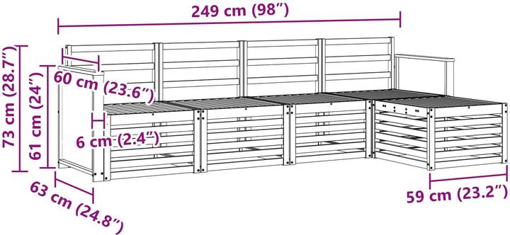 Produktbild vidaXL Outdoor-Sofagarnitur