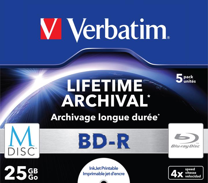 Actual product image Verbatim Bd-R (5x)