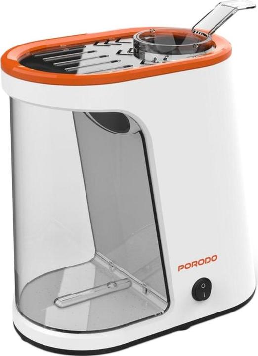 Image du produit Porodo Lifetsyle 1200W Abnehmbarer Tank Popcornmaschine - Weiss und Orange