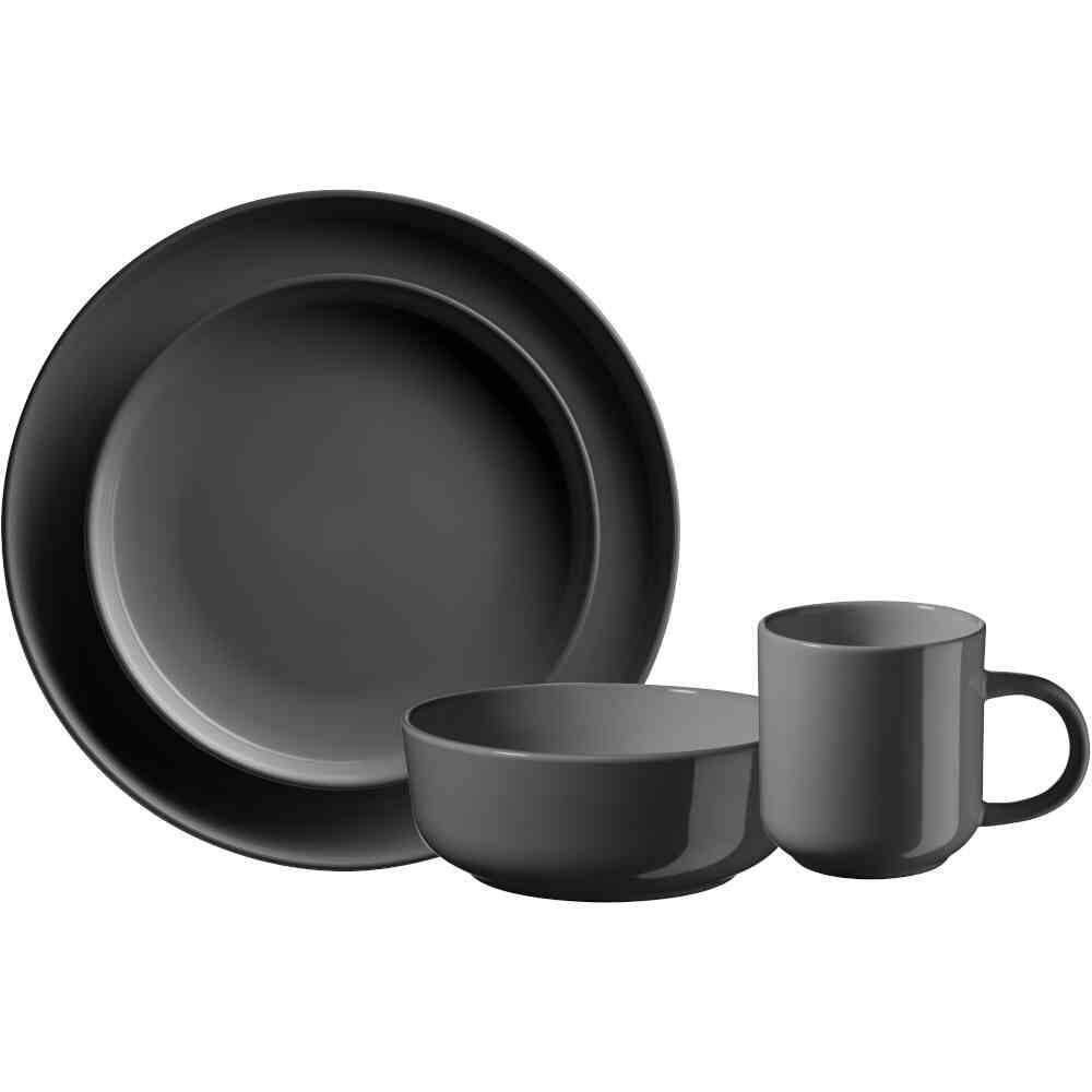 Siena Garden, Geschirrset, Kombiset ALENIA grau (16 Stück)