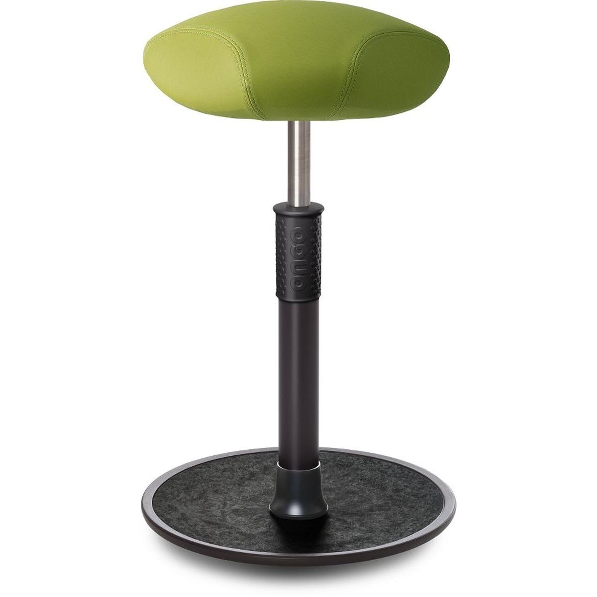 Ongo, Bürostuhl, Sitz- Stehhocker Free Tall Triangel skai Nature Base h.grün schwarz /schwarz