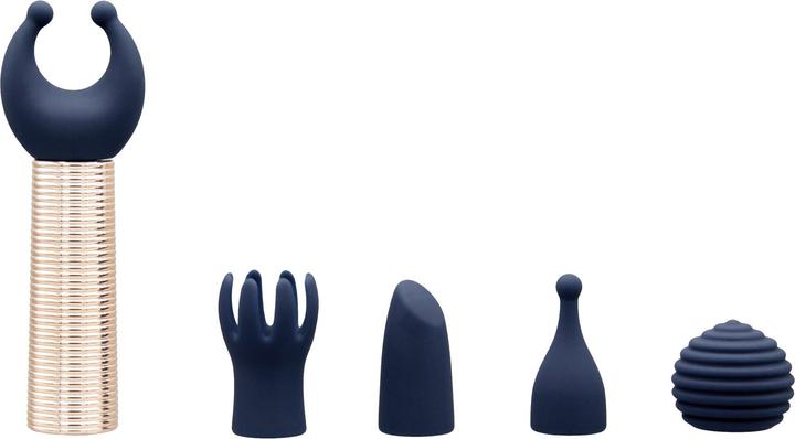 Productafbeelding Pillow Talk Secrets Choices 6-delige Mini Massager Set marineblauw/roze goud