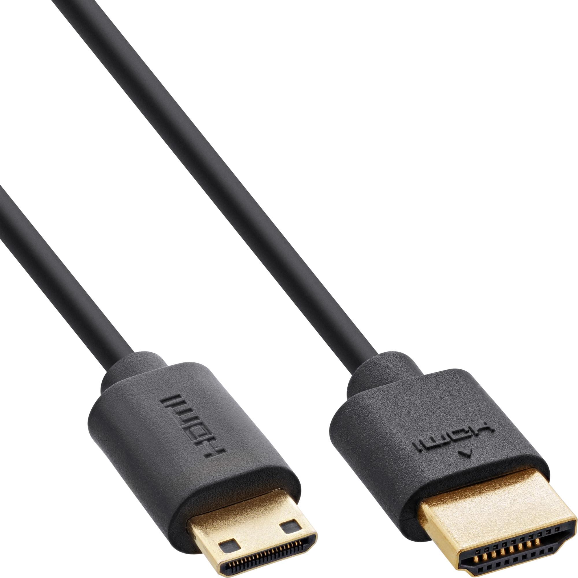 InLine Slim Ultra High Speed HDMI Kabel (1.50 m, HDMI), Video Kabel