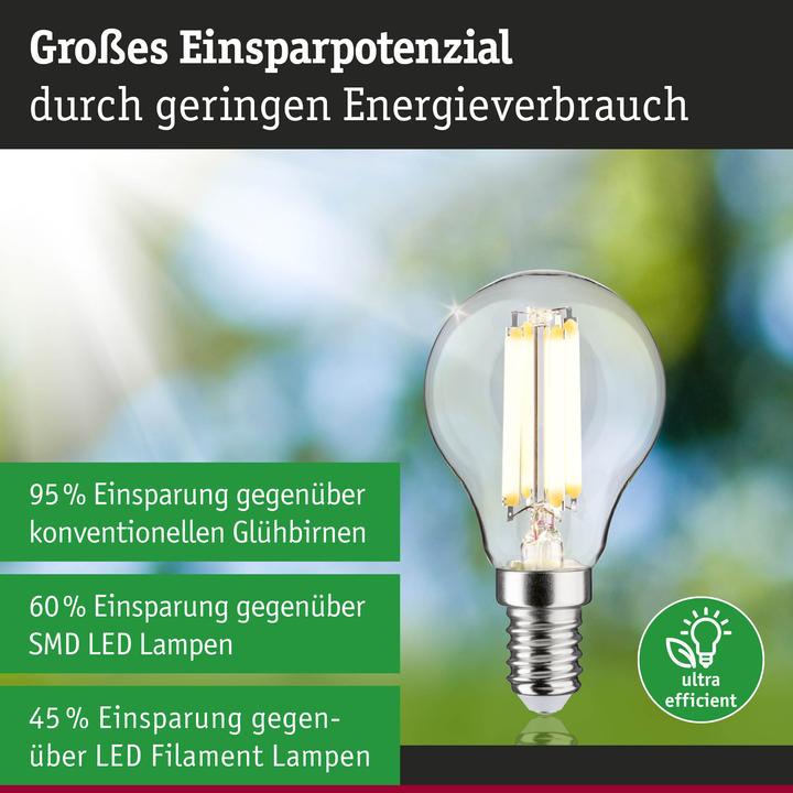 Produktbild Paulmann Tropfen Eco-Line Filament (E14, 2.50 W, 525 lm, 1 x, A)