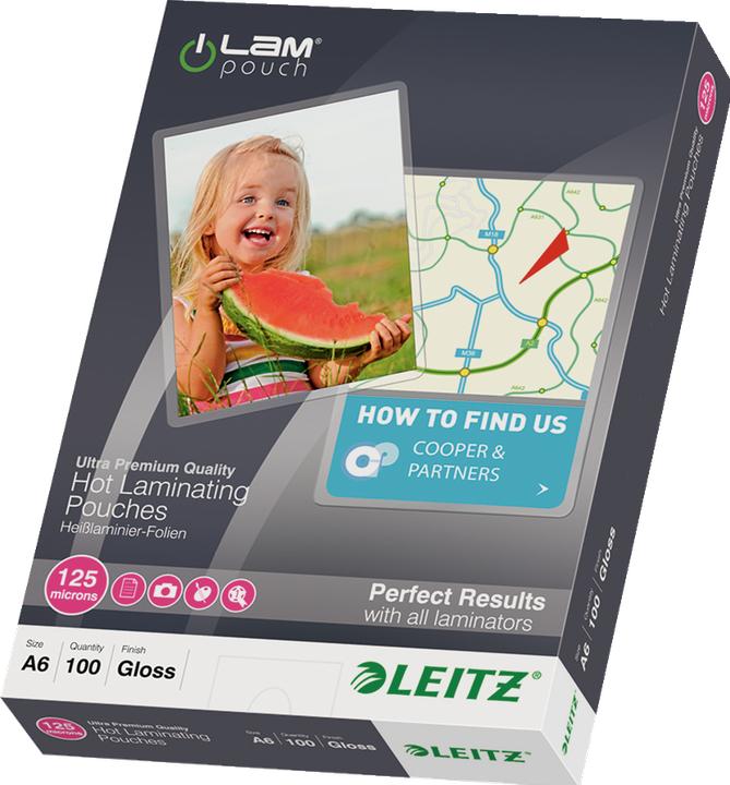 Produktbild Leitz Laminier-Folientasche (A6, 100 Stück, 125 µm)