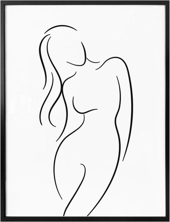 Immagine prodotto Trenddeko Lineart - La silhouette di una donna (30 x 40 cm)