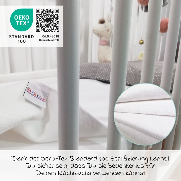 Image du produit Makian Draps de lit Drap de lit / surmatelas imperméable pour (40 x 90 cm)