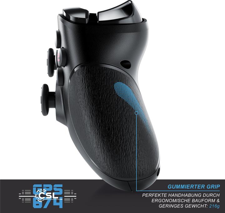 Produktbild CSL Gaming Controller, 2,4 Ghz Wireless Gamepad für PC, PS3 & Playstation im Xbox-Design, kabellos (PC)