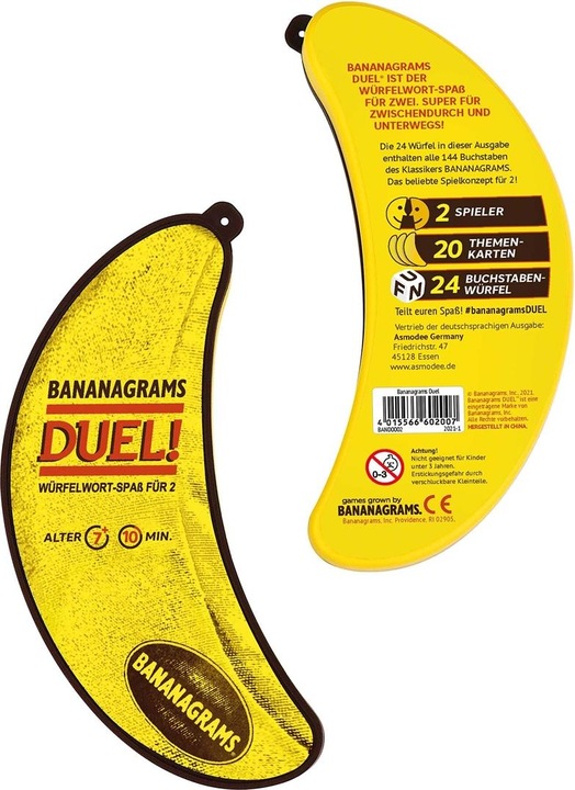 Actual product image Asmodée Bananagrams Duel (German, English, French, Italian)