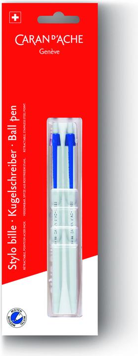 Image du produit Caran d'Ache 824 Kugelschreiber im Blister (Bleu, 2 x)