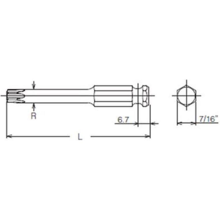 Thumbnail - Koken, Bits, TORX-Klinge (Innensechsrund TX M45)