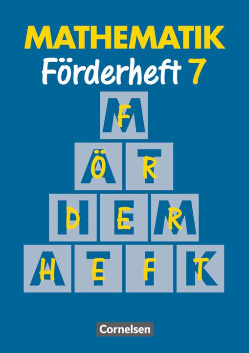 Produktbild Mathematik 7. Förderheft (Deutsch, Gertrud Gonsior, Heribert Gathen, Marita Sommer, 1997)