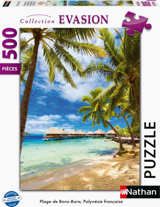 Nathan Puzzle 500 pieces Plage Bora - Polynésie Française (500 Teile)