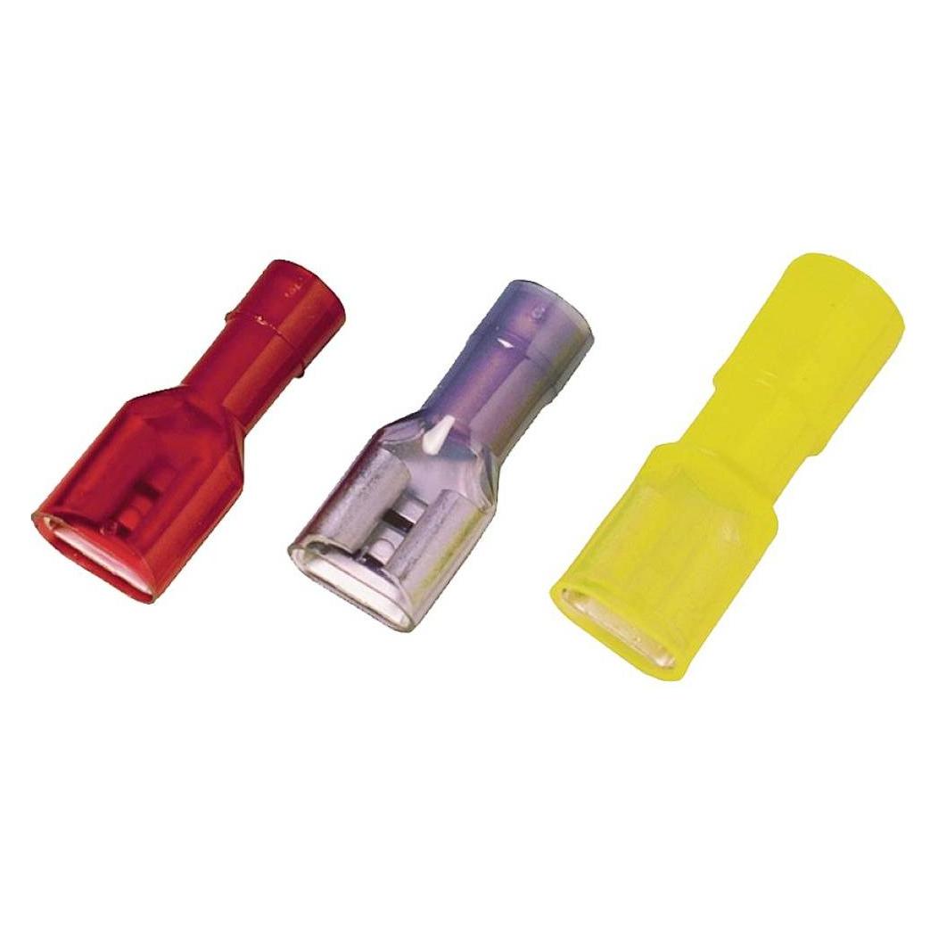 Weidmüller 1491950000 Flachsteckhülse Steckbreite 6.3 mm Steckdicke 0.8, Elektronikkabel + Stecker, Gelb