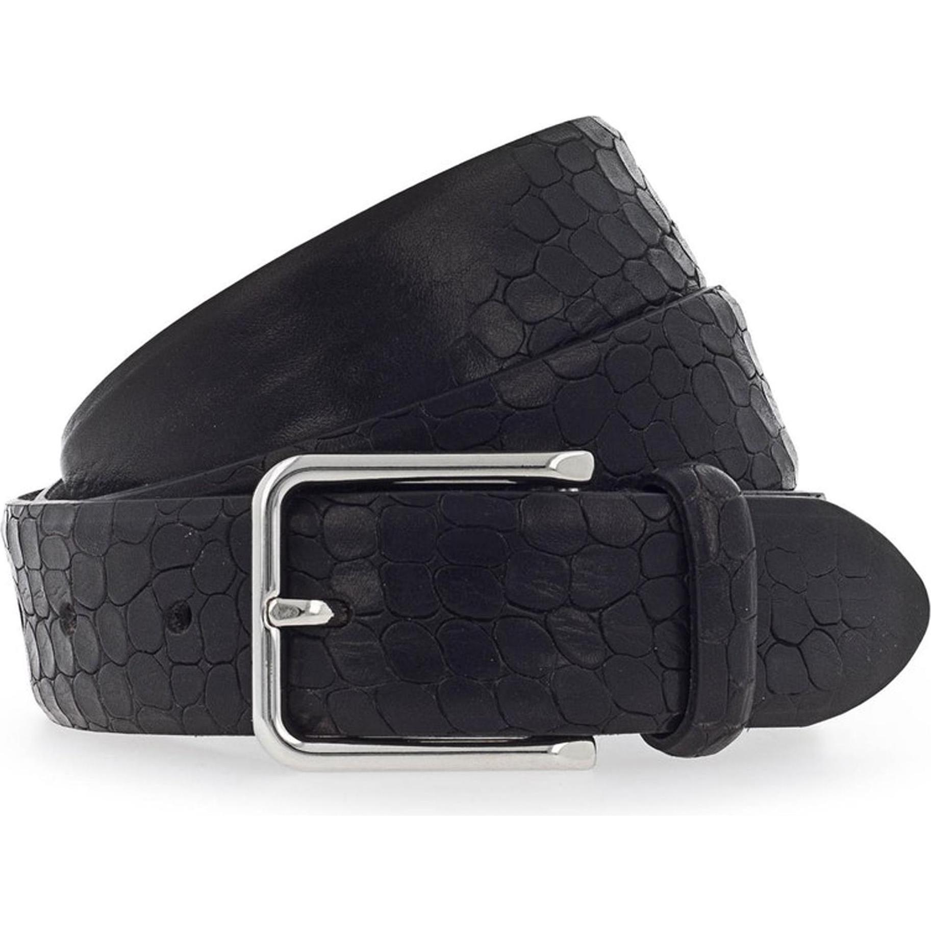B.Belt, Damen, Gürtel, Gürtel Leder, Schwarz, (110)