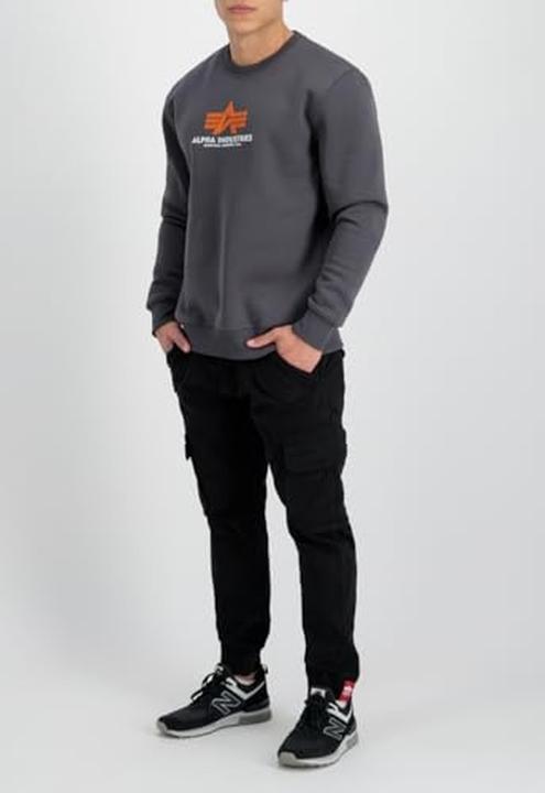 Produktbild Alpha Industries Basic Sweater Rubber voor heren Vintage Grey (S)