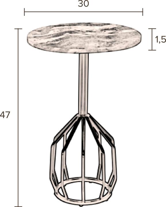 Image du produit Dutchbone Table (30 x 30 x 47 cm)