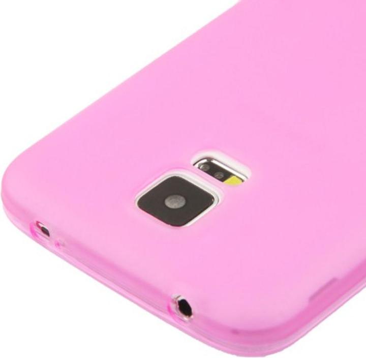 Produktbild König Design Handyhülle TPU Schutzhülle für Samsung Galaxy S5 / S5 Neo transparent pink (Samsung Galaxy S5, Samsung Galaxy S5 Neo)