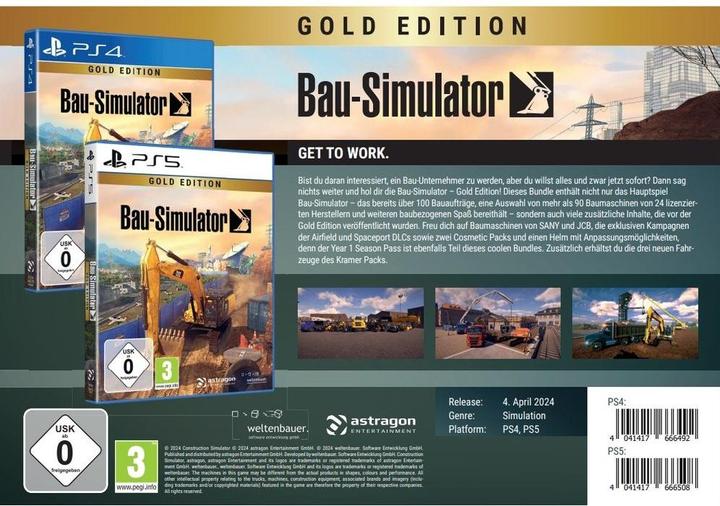 Immagine prodotto astragon Bau-Simulator GOLD Edition (PS5, DE)