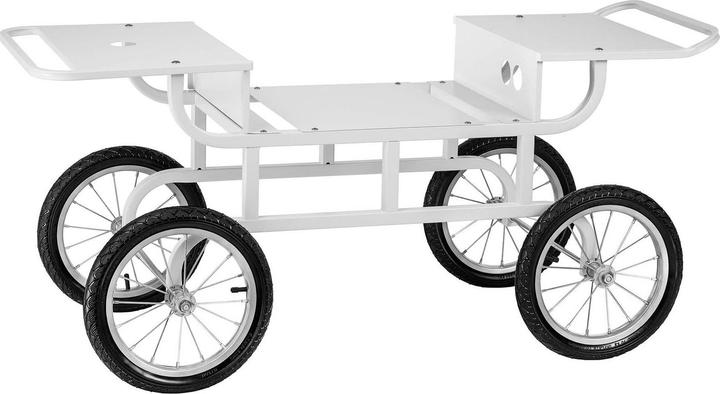 Royal Catering Trolley For Candy Floss Machine - 4 Wheels - White