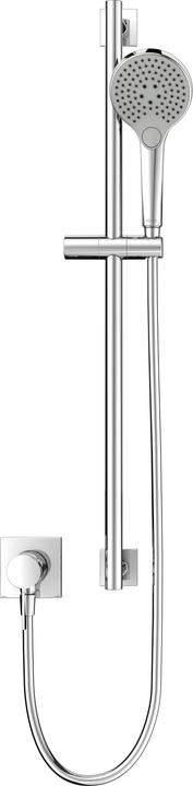 Keuco IXMO shower set 2 single-lever shower mixer, 1 consumer with shower bar, square rosette