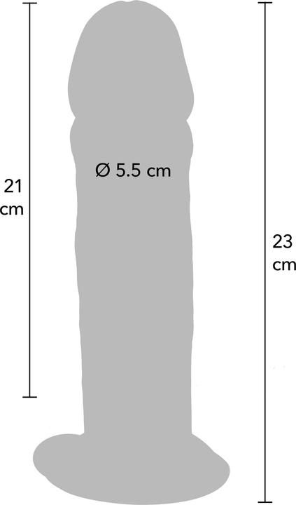 Image du produit ToyJoy Deluxe Dual Density Thick Dong TPE 23 cm