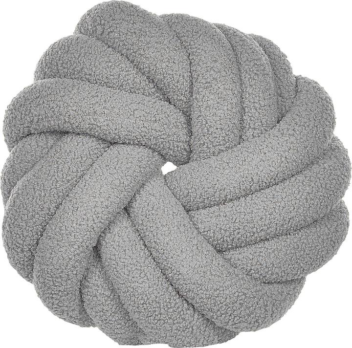 Produktbild Beliani 2er-Set Boucle Knoten Kissen Grau 31 x 31 cm AKOLA (31 x 31 cm)