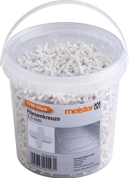 Actual product image Conmetall Meister Tile crosses 2.5 mm 1700 pieces