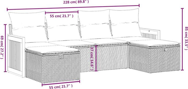 Produktbild vidaXL Harlow