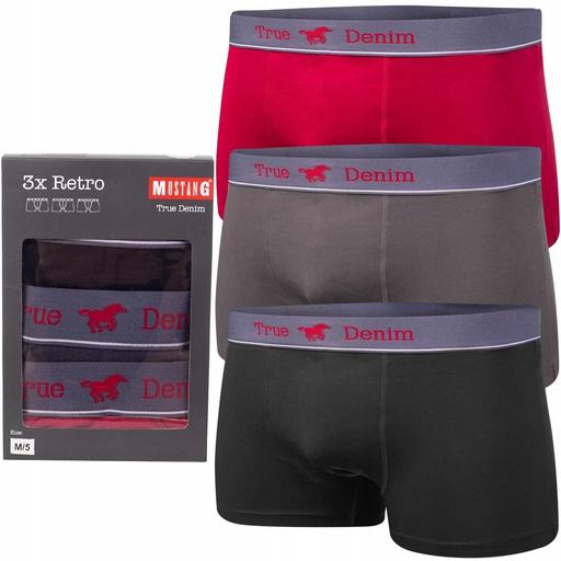 Produktbild Mustang Herren-Boxershorts im 3er-Pack (XL, 3er Pack)