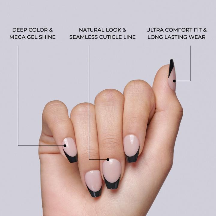 Image du produit KISS Nails - Salon Acrylic French Color - Catchy (Ongles artificiels, Pourpre)
