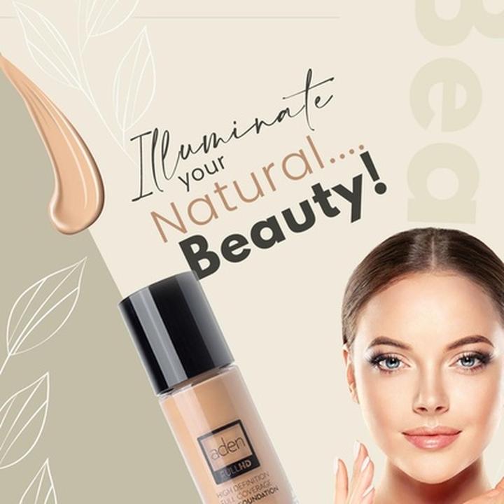 Produktbild Aden Cosmetics Full Hd Cream Foundation 04 (04 Natural)