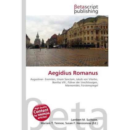 Aegidius Romanus, Sachbücher