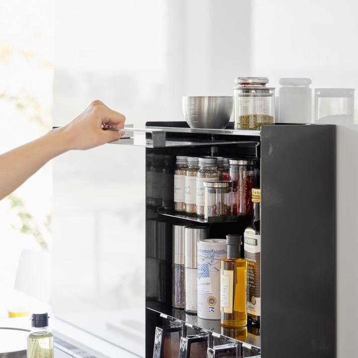 Actual product image Yamazaki 3-tier TOWER spice rack