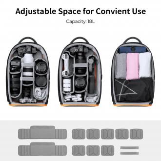 Produktbild K&F Concept Beta Backpack 18 l Fotorucksack - Schwarz (Fotorucksack, 18 l)